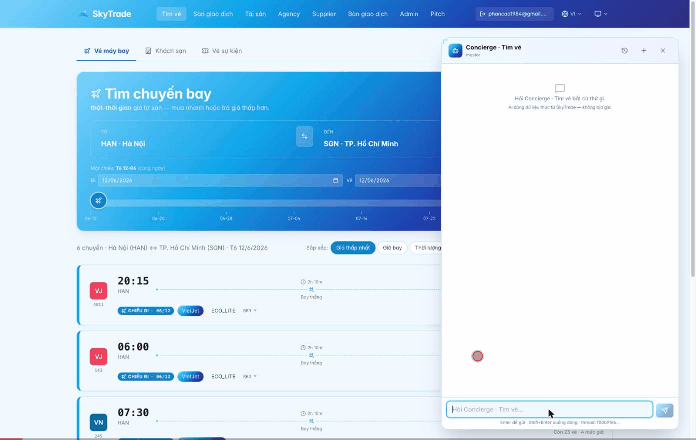 booking demo